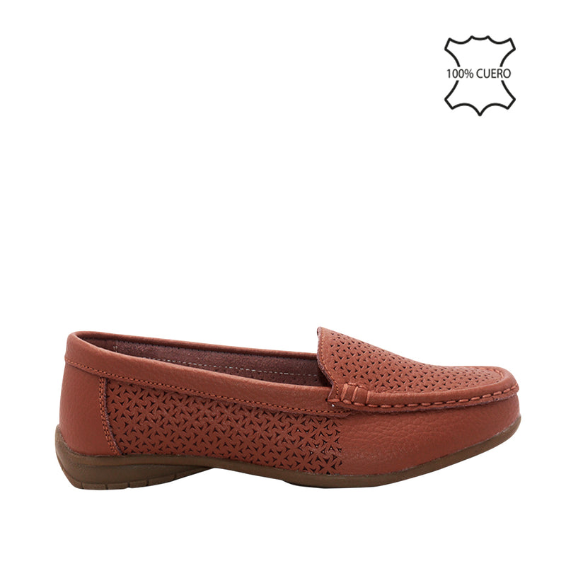Mocasines Lori para mujer color tan