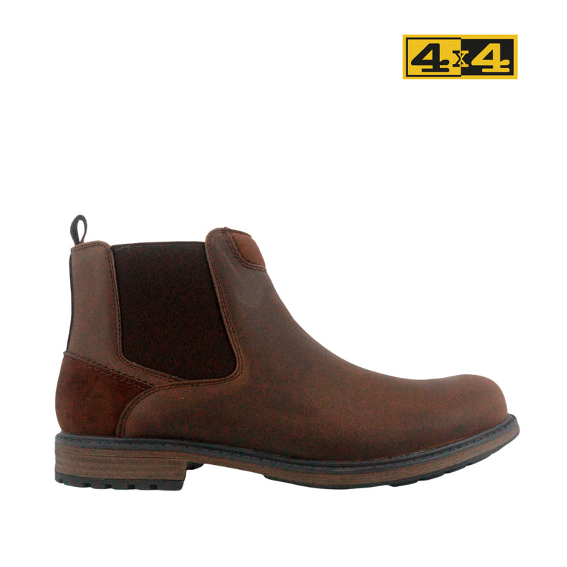 Botas casuales Harley 4X4 para hombre color café