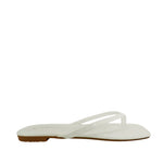 Sandalias flats Karen para mujer color blanco