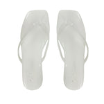 Sandalias flats Karen blanco para mujer