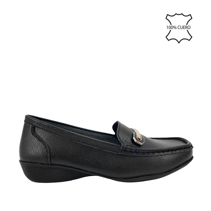 Mocasines Ena para mujer color negro