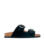 Sandalias flats Mirka para mujer color negro