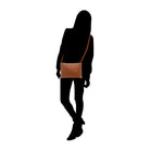 Cartera crossbody Adela para mujer color tan