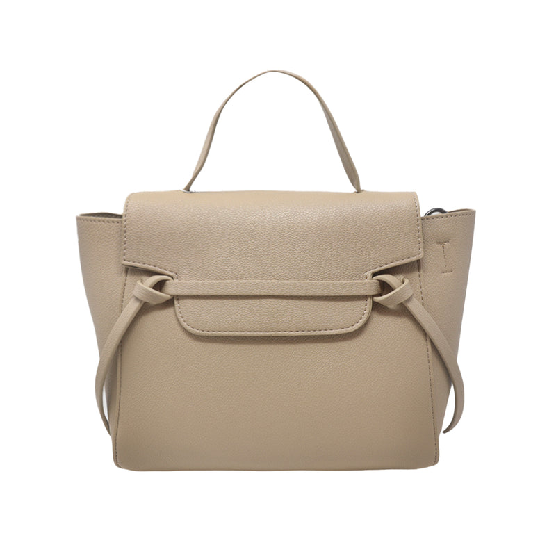 Cartera satchel Eureka para mujer color taupe