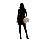 Cartera satchel Eureka para mujer color taupe