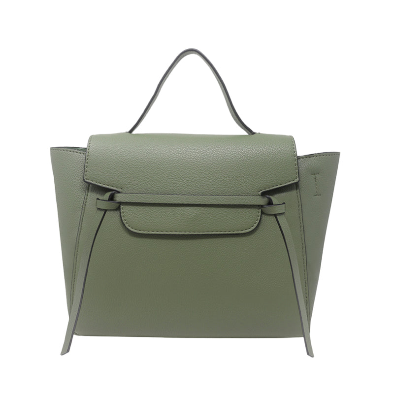 Cartera satchel Eureka para mujer color verde