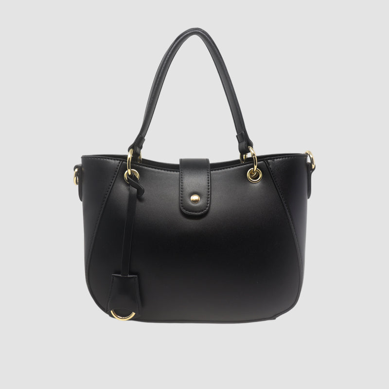 Cartera satchel Cindy para mujer color negro