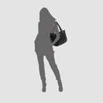 Cartera satchel Cindy para mujer color negro
