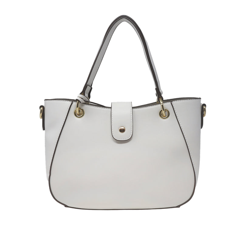 Cartera satchel Cindy para mujer blanco