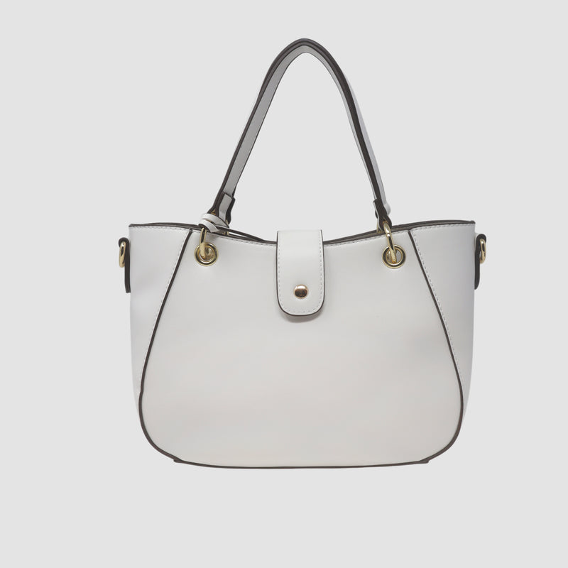 Cartera satchel Cindy para mujer blanco