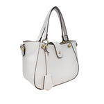 Cartera satchel Cindy para mujer blanco
