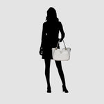 Cartera satchel Cindy para mujer blanco