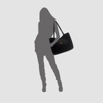 Cartera tote Delia para mujer color negro