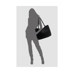 Cartera tote Delia para mujer color negro