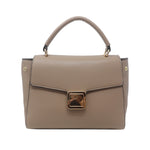 Cartera satchel Silvana para mujer color taupe