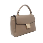 Cartera satchel Silvana para mujer color taupe