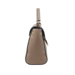 Cartera satchel Silvana para mujer color taupe