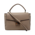 Cartera satchel Silvana para mujer color taupe