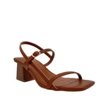 Sandalias de tacón Ofelia para mujer color tan