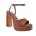 Sandalias de tacón Regan para mujer color café
