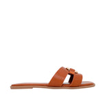 Sandalias flats Mia para mujer color tan