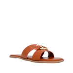 Sandalias flats Mia para mujer color tan