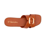 Sandalias flats Mia para mujer color tan