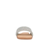 Sandalias flats Sara para mujer color plateado