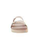 Sandalias flats Dakota para mujer color hueso