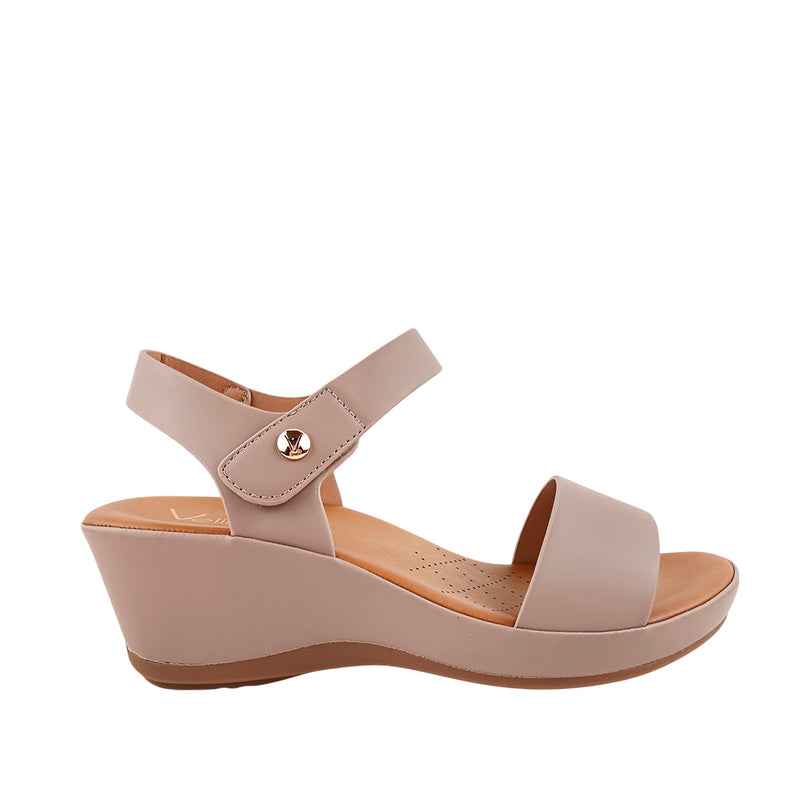 Sandalias Salome para mujer color taupe