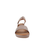 Sandalias Salome para mujer color taupe