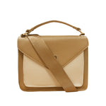 Cartera crossbody Marthi para mujer color tan