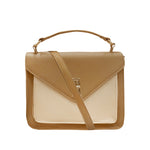 Cartera crossbody Marthi para mujer color tan