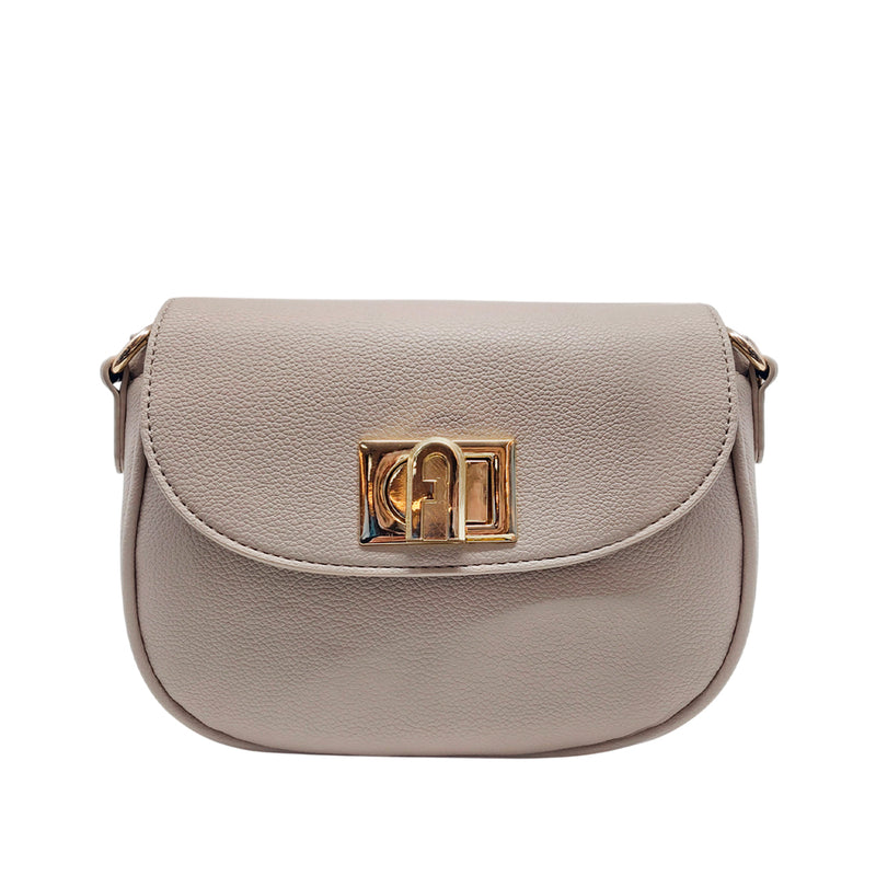 Cartera crossbody Greti para mujer color taupe