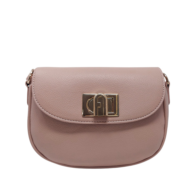 Cartera crossbody Greti para mujer color rosado