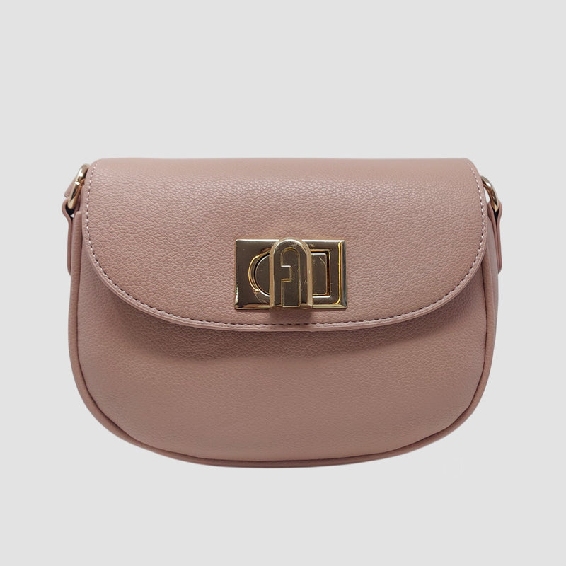 Cartera crossbody Greti para mujer color rosado