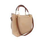 Cartera satchel Renata para mujer color taupe