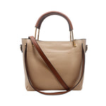 Cartera satchel Renata para mujer color taupe