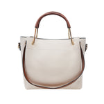 Cartera satchel Renata para mujer color blanco