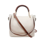 Cartera satchel Renata para mujer color blanco
