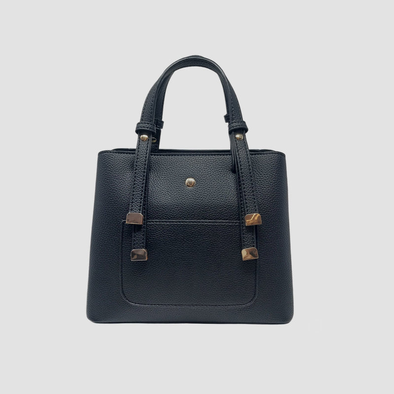 Cartera satchel Lenny para mujer color negro