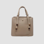 Cartera satchel Lenny para mujer color taupe
