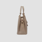 Cartera satchel Lenny para mujer color taupe