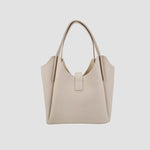 Cartera satchel Pame para mujer color beige