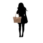 Cartera tote Tana para mujer color taupe
