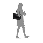 Cartera tote Teddy para mujer color negro