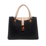 Cartera satchel Olivia para mujer color negro