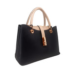 Cartera satchel Olivia para mujer color negro