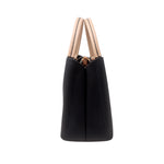Cartera satchel Olivia para mujer color negro