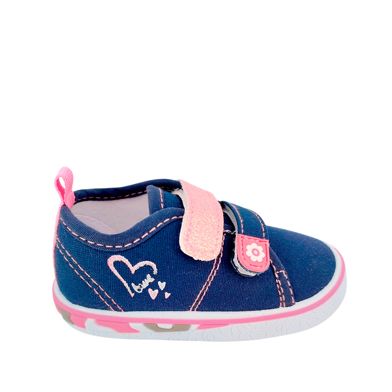 Canvas Sara para niña color navy